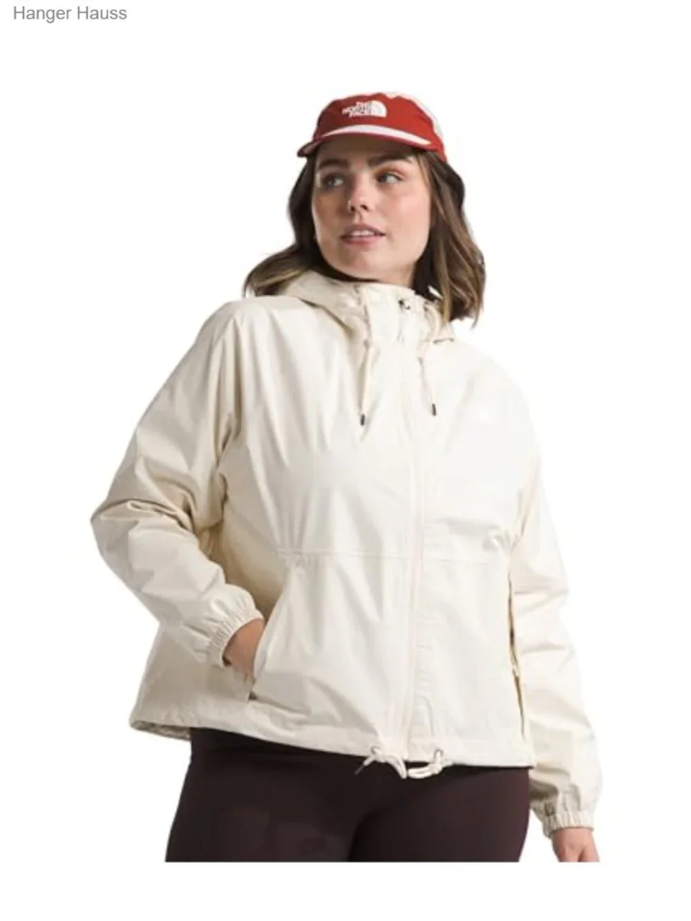 Women's Rain Hoodie Waterproof Windproof Relaxed Fit Recycled Polyester